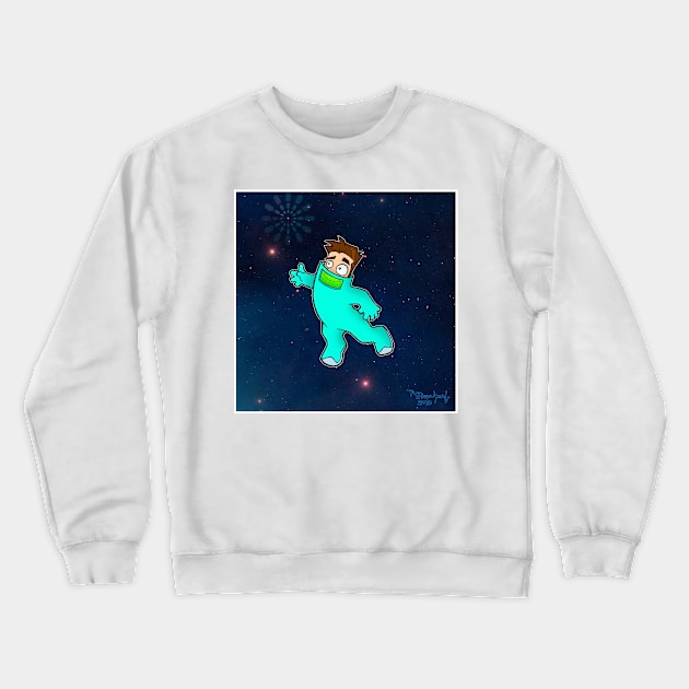 Spaceboy Crewneck Sweatshirt by Rafael Paschoal